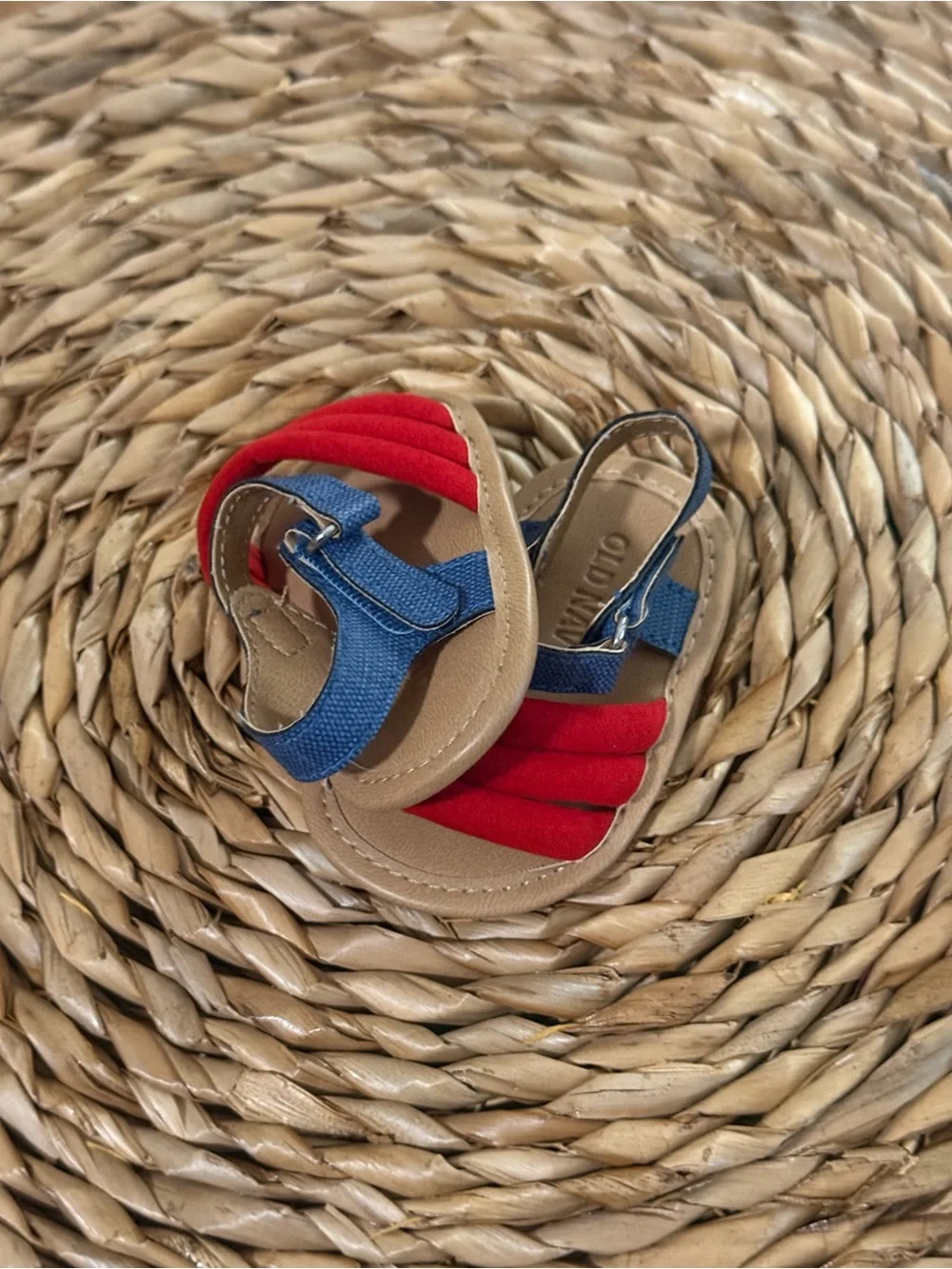 Old Navy Red and Blue Toddler Sandals - Casual Strap Sandals